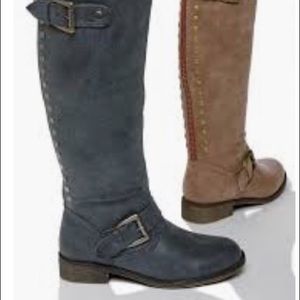 Madden Girl Tall Crimsonn Riding boot in grey